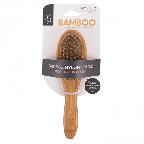 Brosse en Bambou et poil nylon